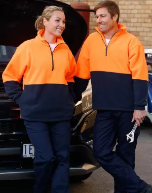 Hi Vis Half Zip Polar Fleece Pullover - SW07