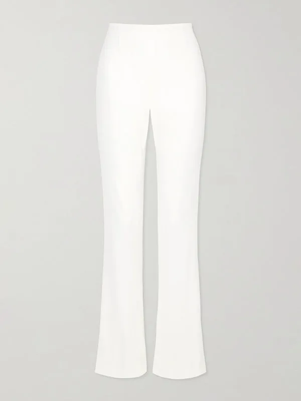 High-Low Wrap Falbala Solid Color V-Neck Shirts Tops&Pants Two Pieces Set