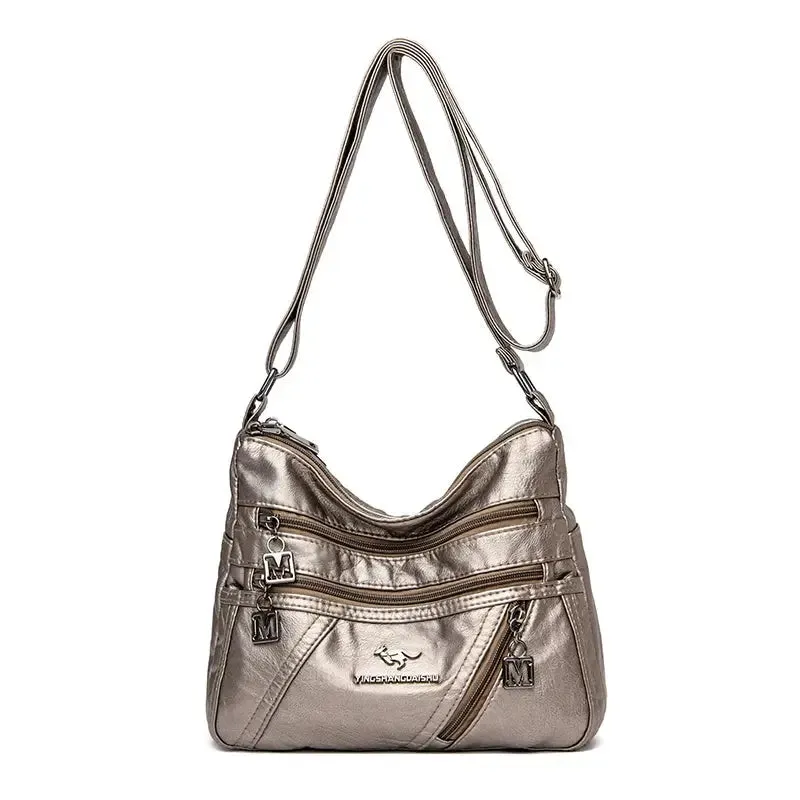 High Quality Soft Leather Luxury Purses and Handbags Women Bags Designer Multi-pocket Crossbody Shoulder Bags for Women 2021 Sac
