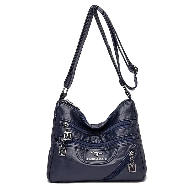 High Quality Soft Leather Luxury Purses and Handbags Women Bags Designer Multi-pocket Crossbody Shoulder Bags for Women 2021 Sac