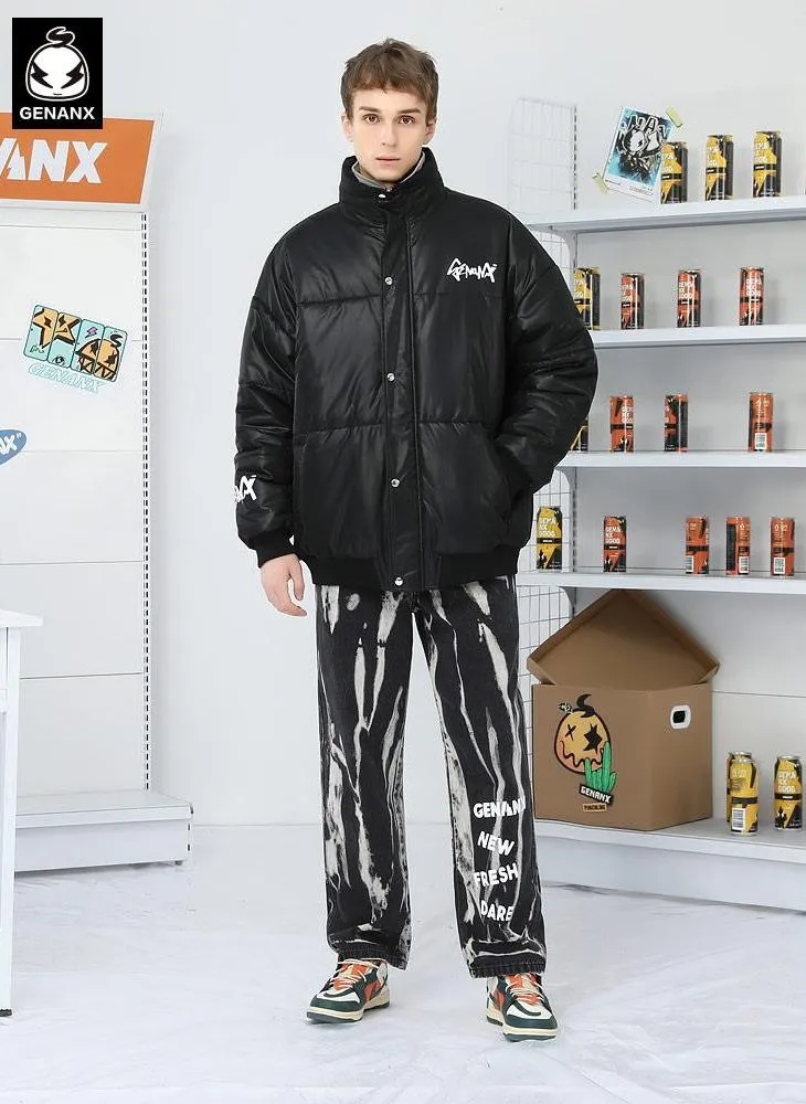 High Street Fake Two Piece Two-door collar Padded Coat