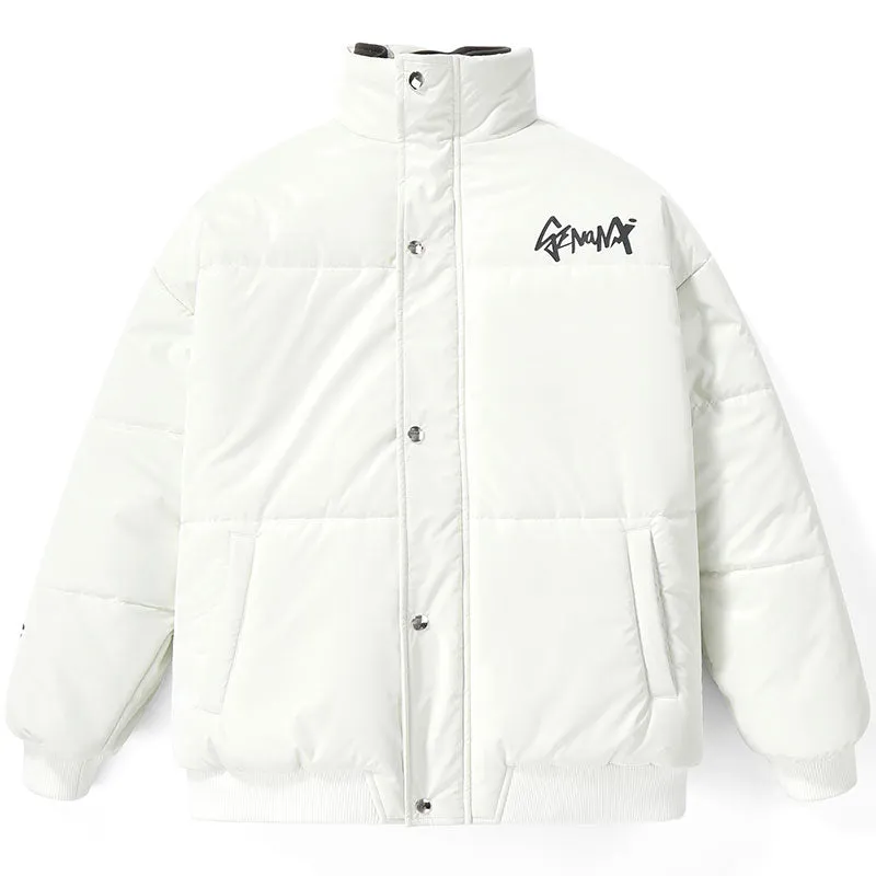 High Street Fake Two Piece Two-door collar Padded Coat