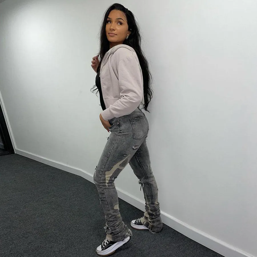 High Waist Streetwear Pencil Denim Pant