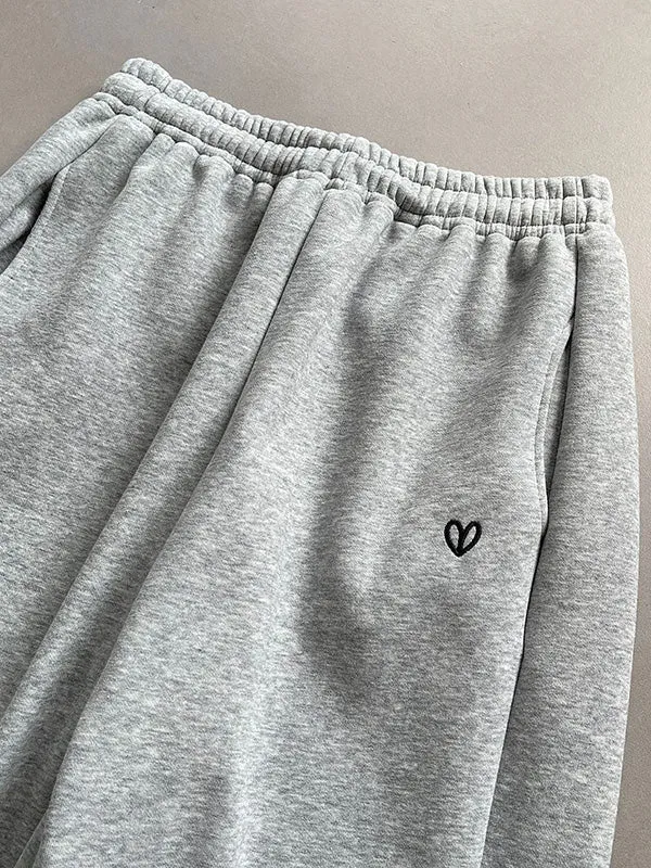 High Waisted Loose Elasticity Split-Joint Pants Trousers