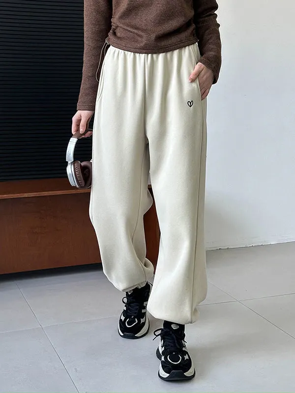 High Waisted Loose Elasticity Split-Joint Pants Trousers