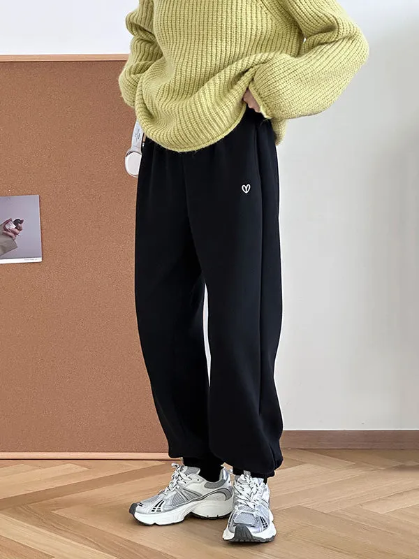 High Waisted Loose Elasticity Split-Joint Pants Trousers