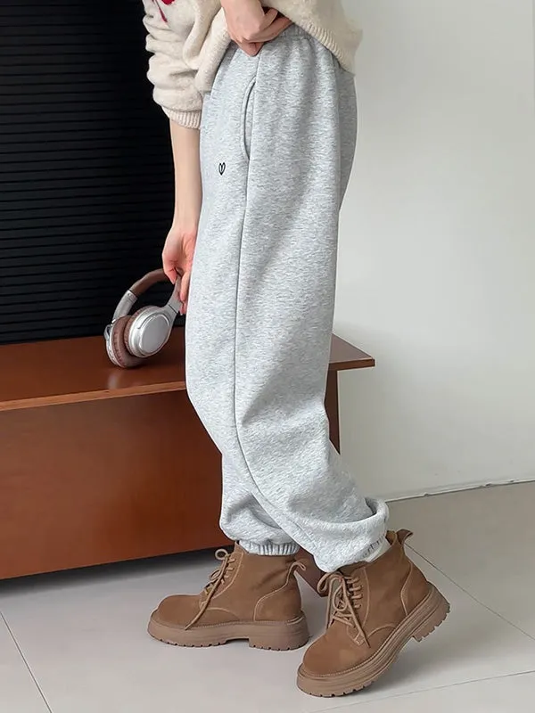 High Waisted Loose Elasticity Split-Joint Pants Trousers
