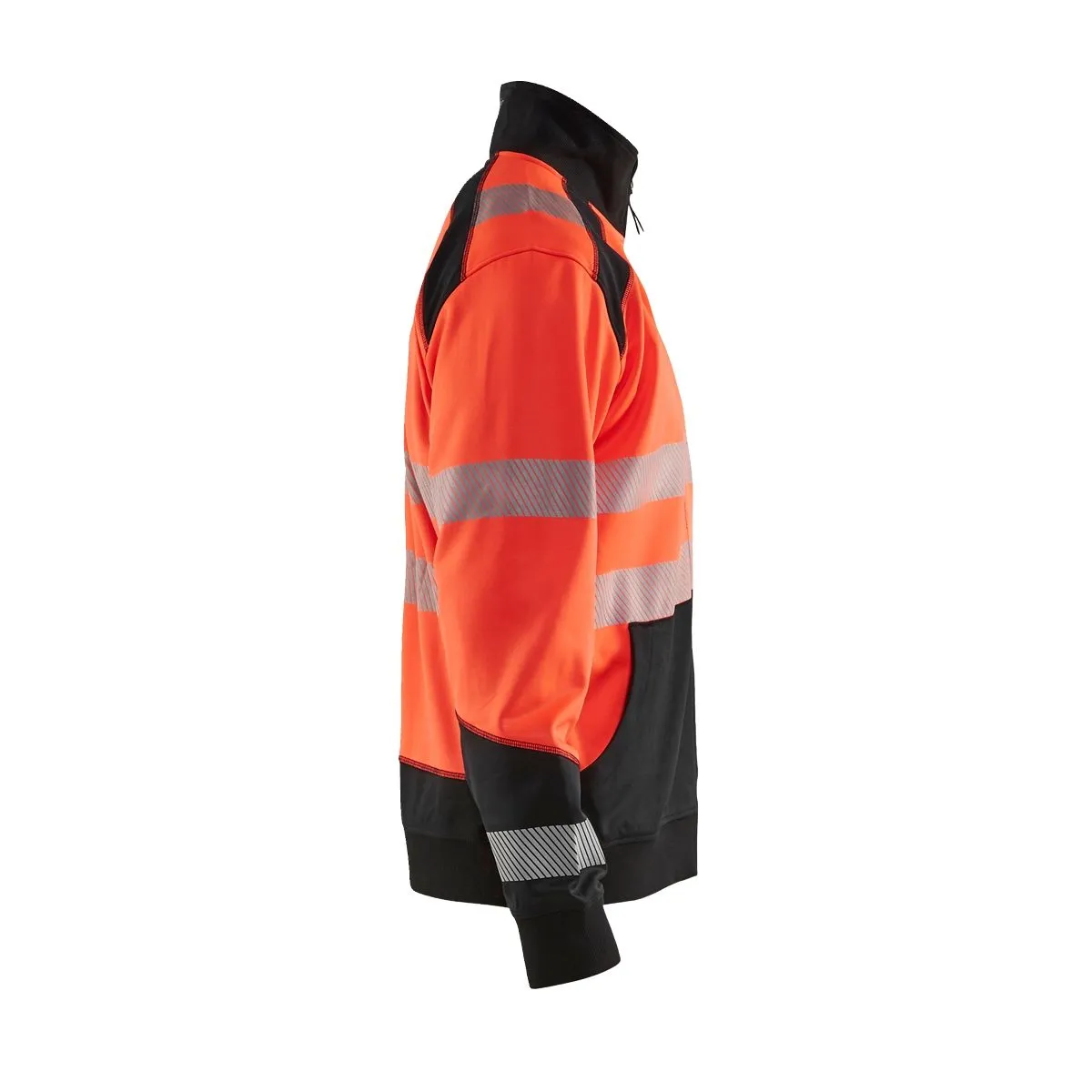 High&#x20;Vis&#x20;Sweatshirt&#x20;With&#x20;Half&#x20;Zip&#x20;3556&#x20;High&#x20;Vis&#x20;Rood&#x2F;Zwart&#x20;-&#x20;Bl&#xE5;kl&#xE4;der