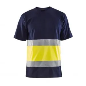 High&#x20;Vis&#x20;T-shirt&#x20;3387&#x20;Marine&#x2F;High&#x20;Vis&#x20;Geel&#x20;-&#x20;Bl&#xE5;kl&#xE4;der