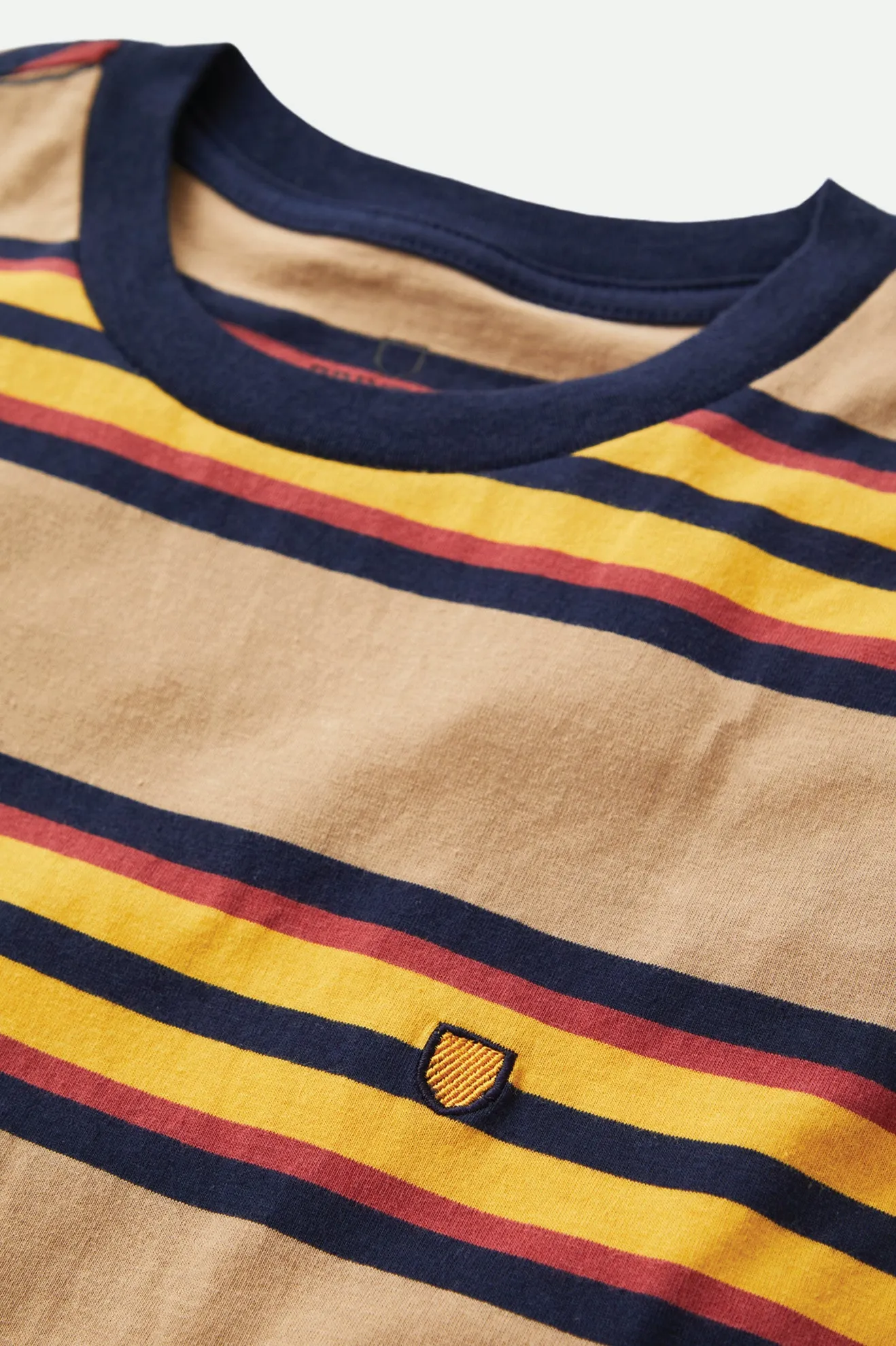 Hilt Shield S/S Knit - Tan/Golden Glow/Navy