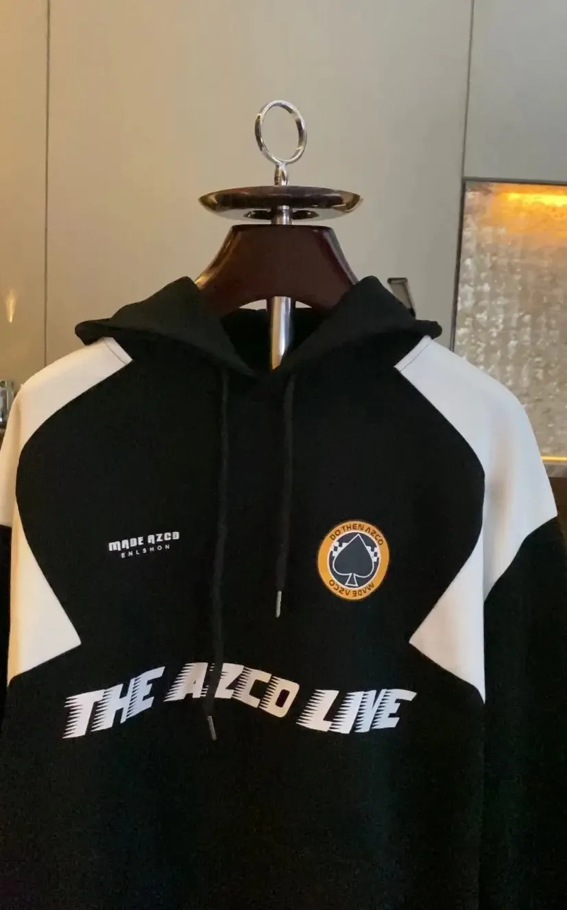 Hip-hop Heavyweight High Street Made Vintage Long-sleeved hoodie