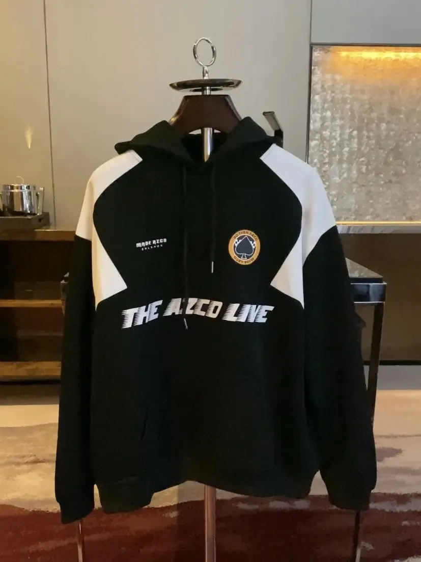 Hip-hop Heavyweight High Street Made Vintage Long-sleeved hoodie