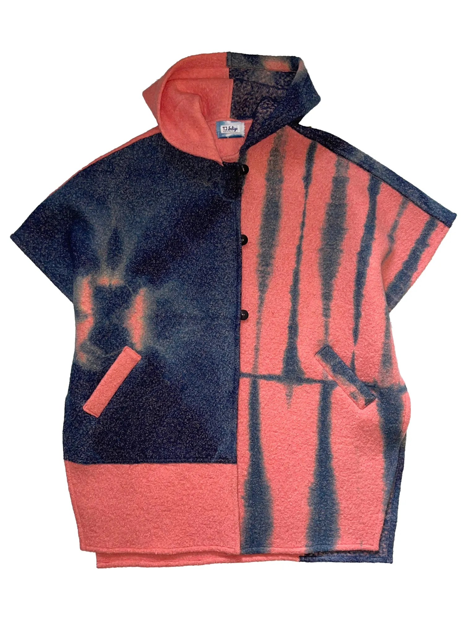 Hooded Boiled Wool Cape 1