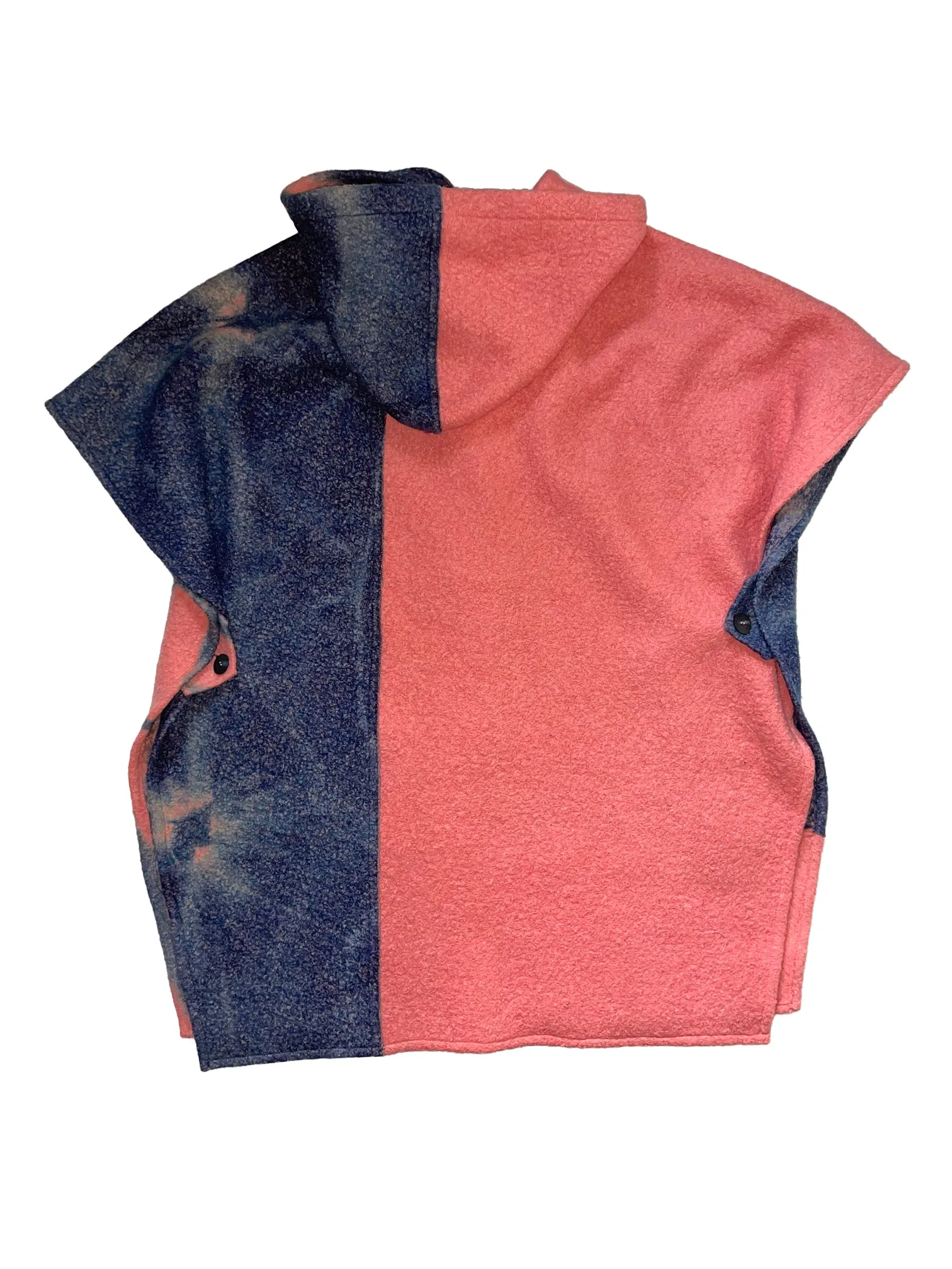 Hooded Boiled Wool Cape 1