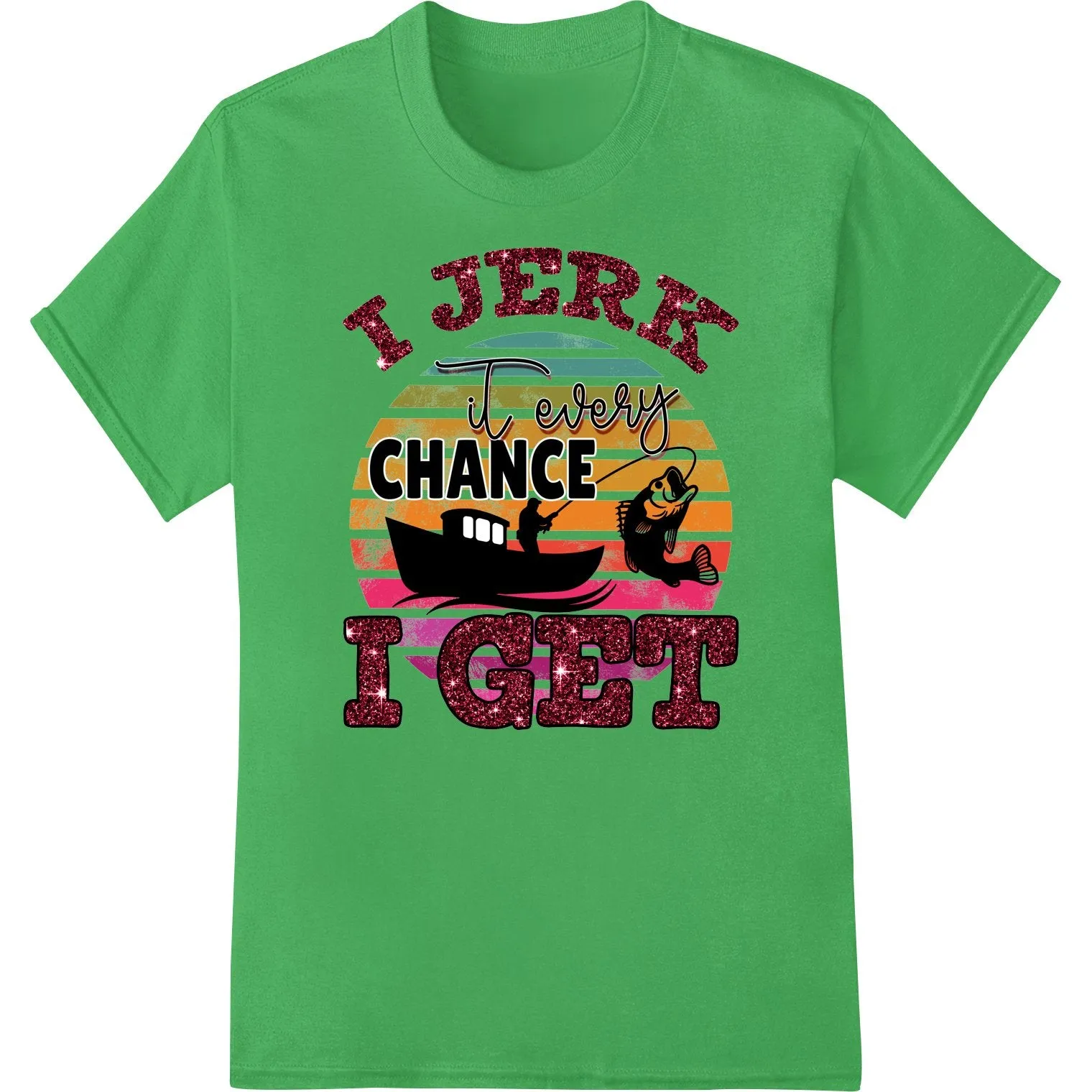 Hooked On Second Chances | Funny Fishing Heat Transfer
