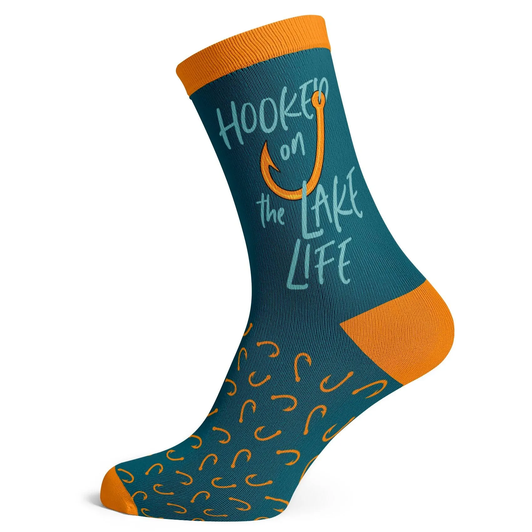 Hooked On The Lake Life Socks