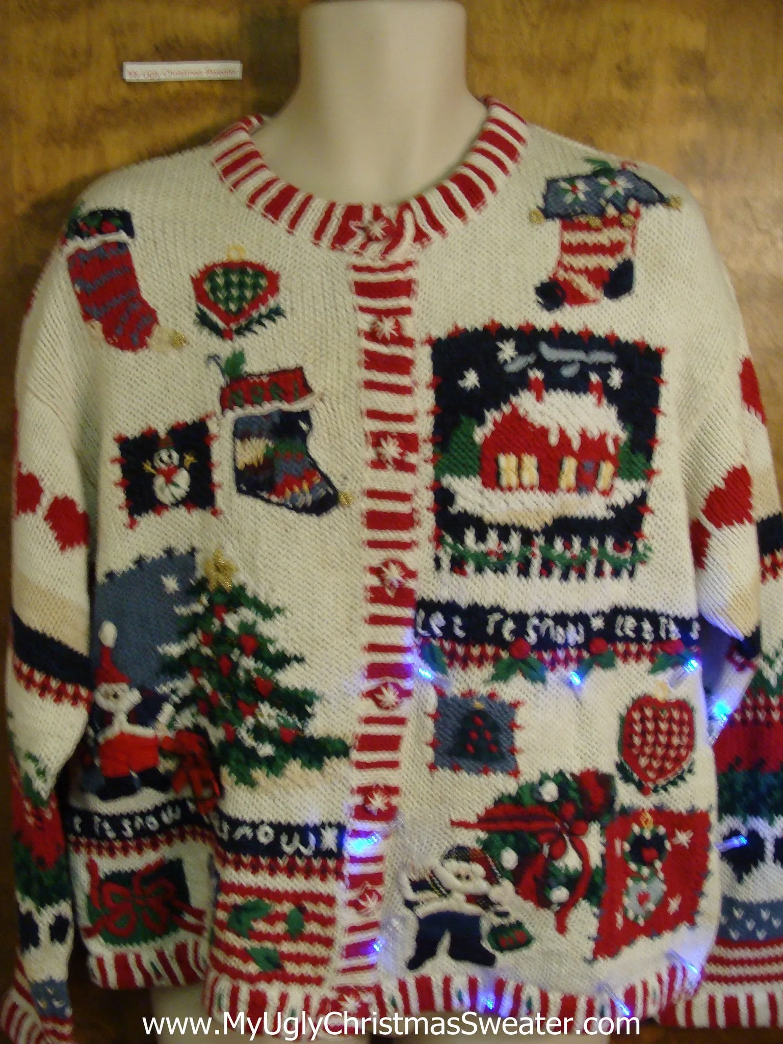 Horrible Mess Light Up Cheesy Christmas Sweater