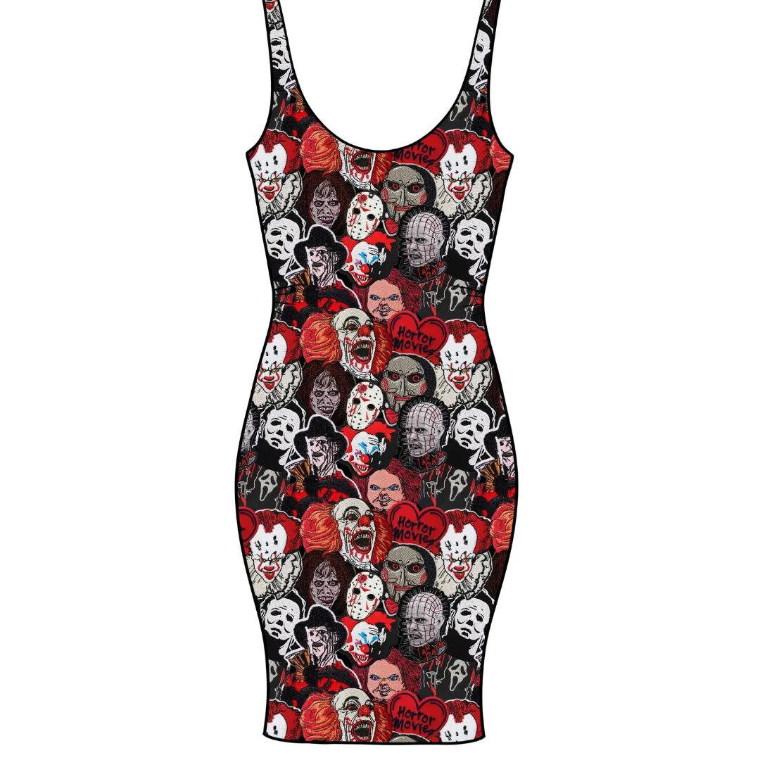 Horror Patches Adult Bodycon