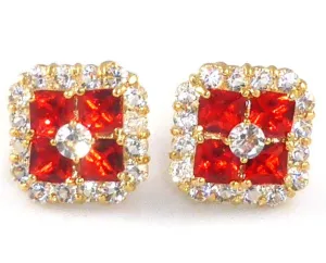 Hot Red Ruby Cufflinks