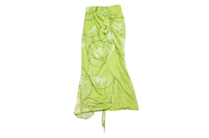 House of Sunny Printed Mesh Skirt "Kiwi"