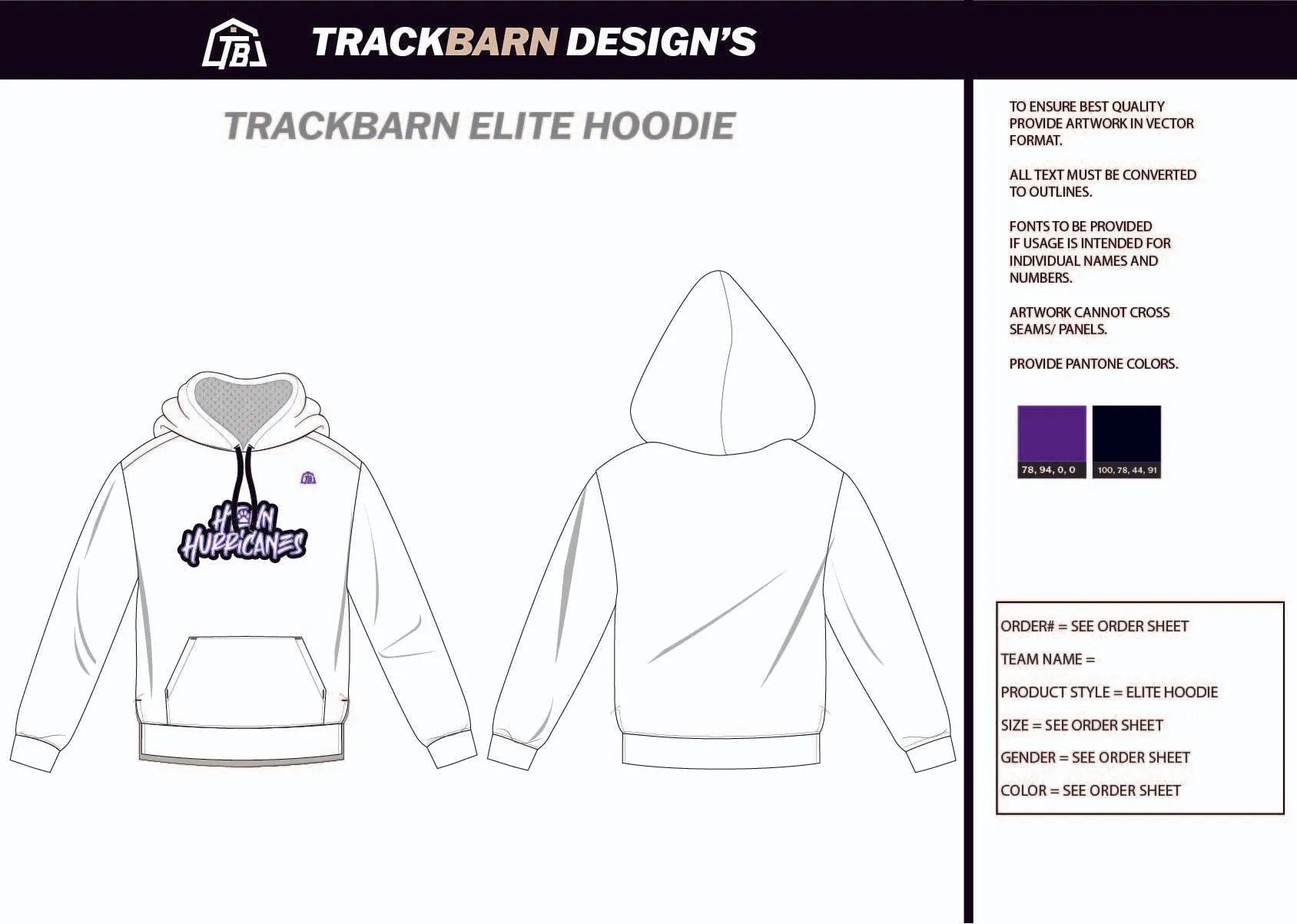 Htown-Hurricanes- Mens Scuba Hoodie