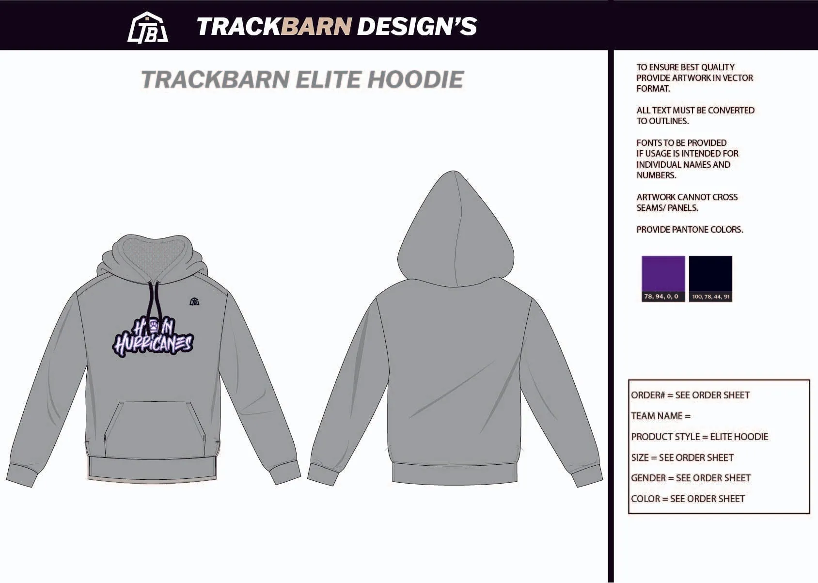 Htown-Hurricanes- Mens Scuba Hoodie