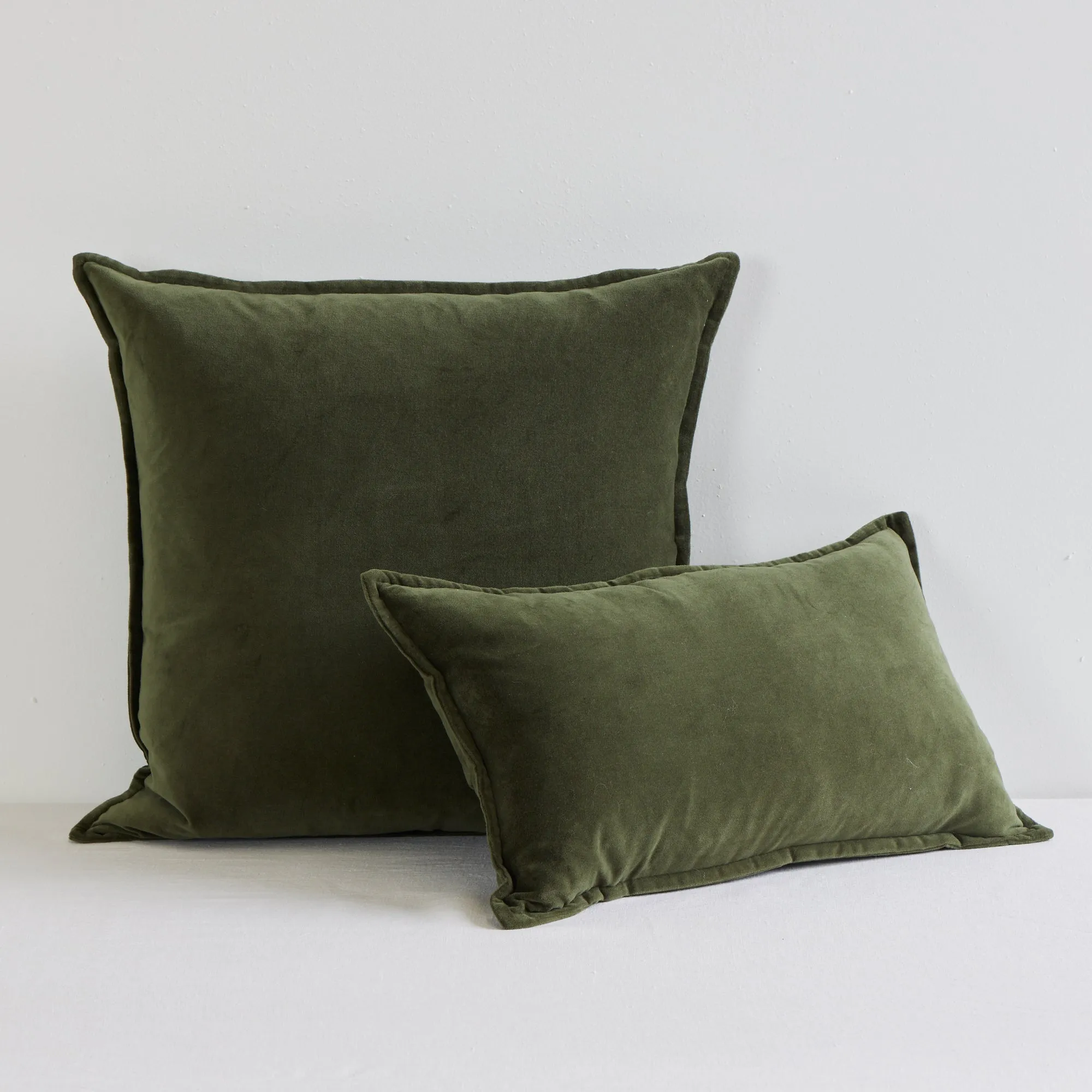 Hudson V2 Velvet Cushion - Lichen - 50X50