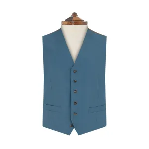Hyde Teal Hopsack Linen Waistcoat