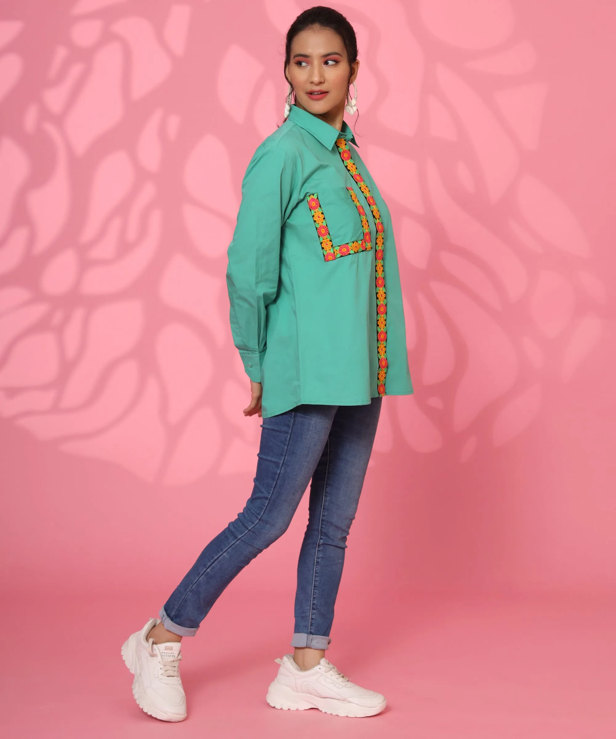 I BLOOM EMBROIDERY SHIRT
