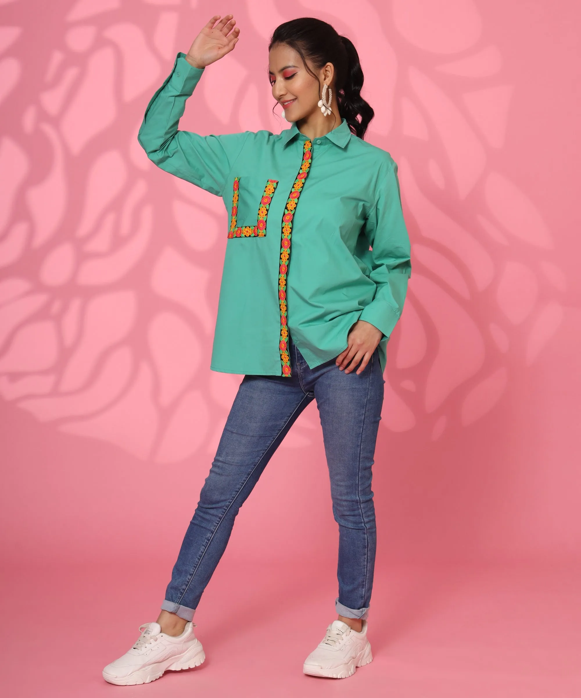 I BLOOM EMBROIDERY SHIRT