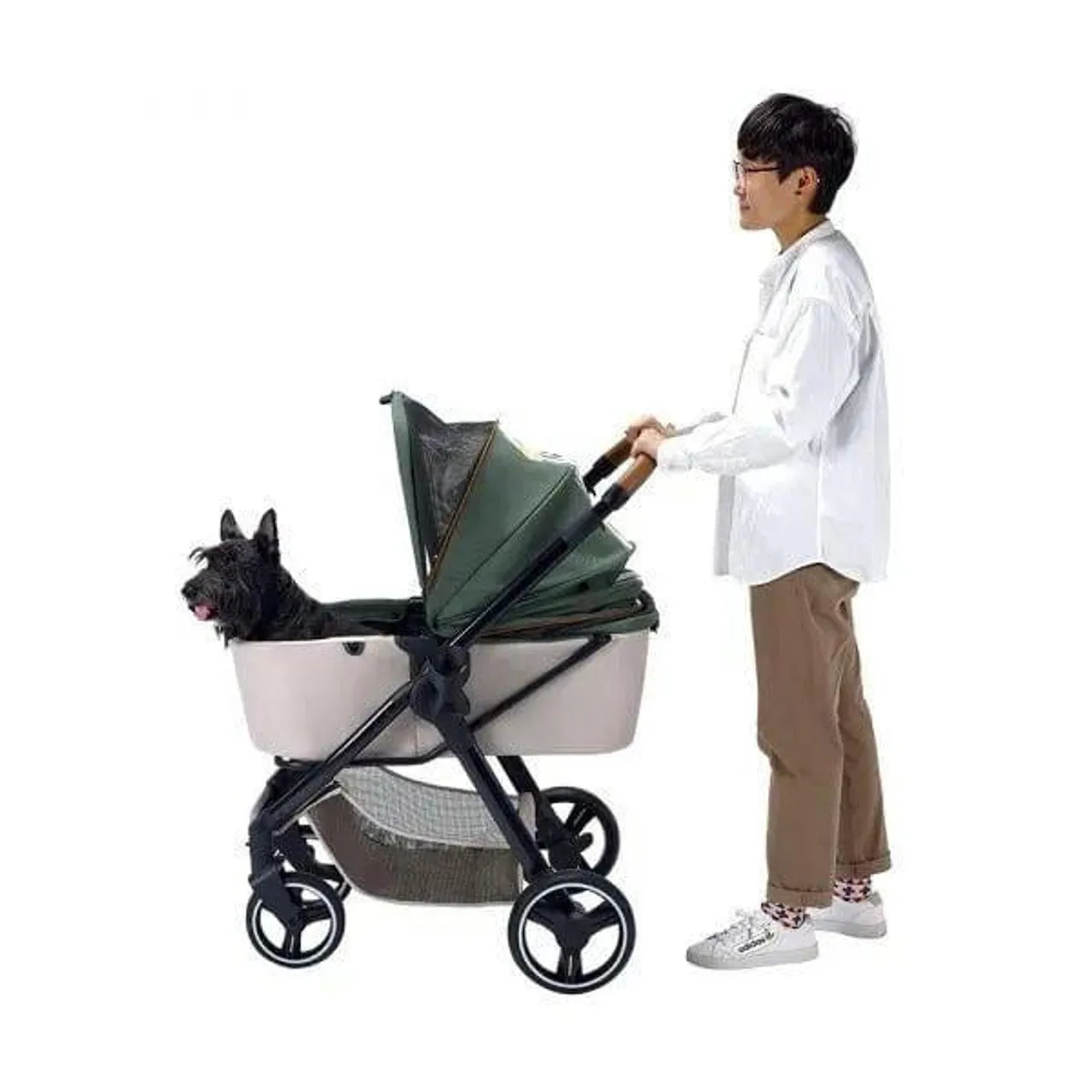 Ibiyaya Retro Luxe Stroller - Soft Sage