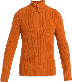 Icebreaker Men&#x27;s Lodge Long Sleeve Half Zip Sweater Earth/Undyed/Cb | Buy Icebreaker Men&#x27;s Lodge Long Sleeve Half Zip Sweater Earth/Undyed/Cb here | Outnorth
