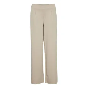 ICHI Beige Recycled Polyethylene Jeans & Pant