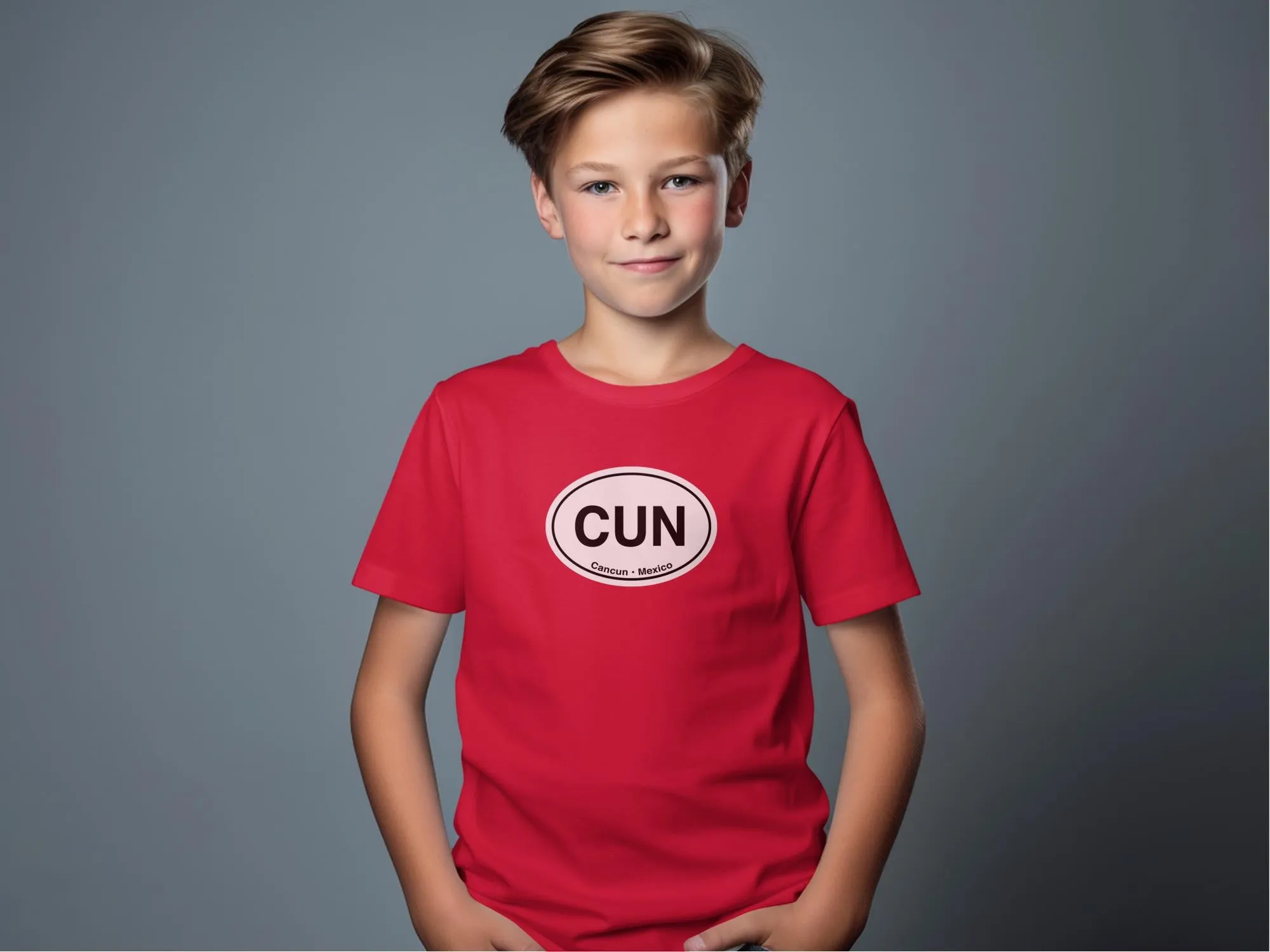 Iconic Cancun Mexico CUN Sticker Graphic T-Shirts