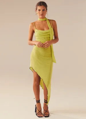 In Your Dreams Midi Dress - Fern