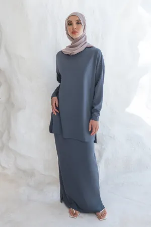 Inaya Sweater/Skirt Set - Blue