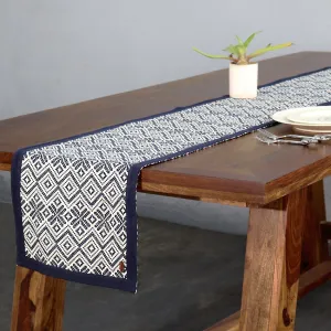 Indigo handwoven runner