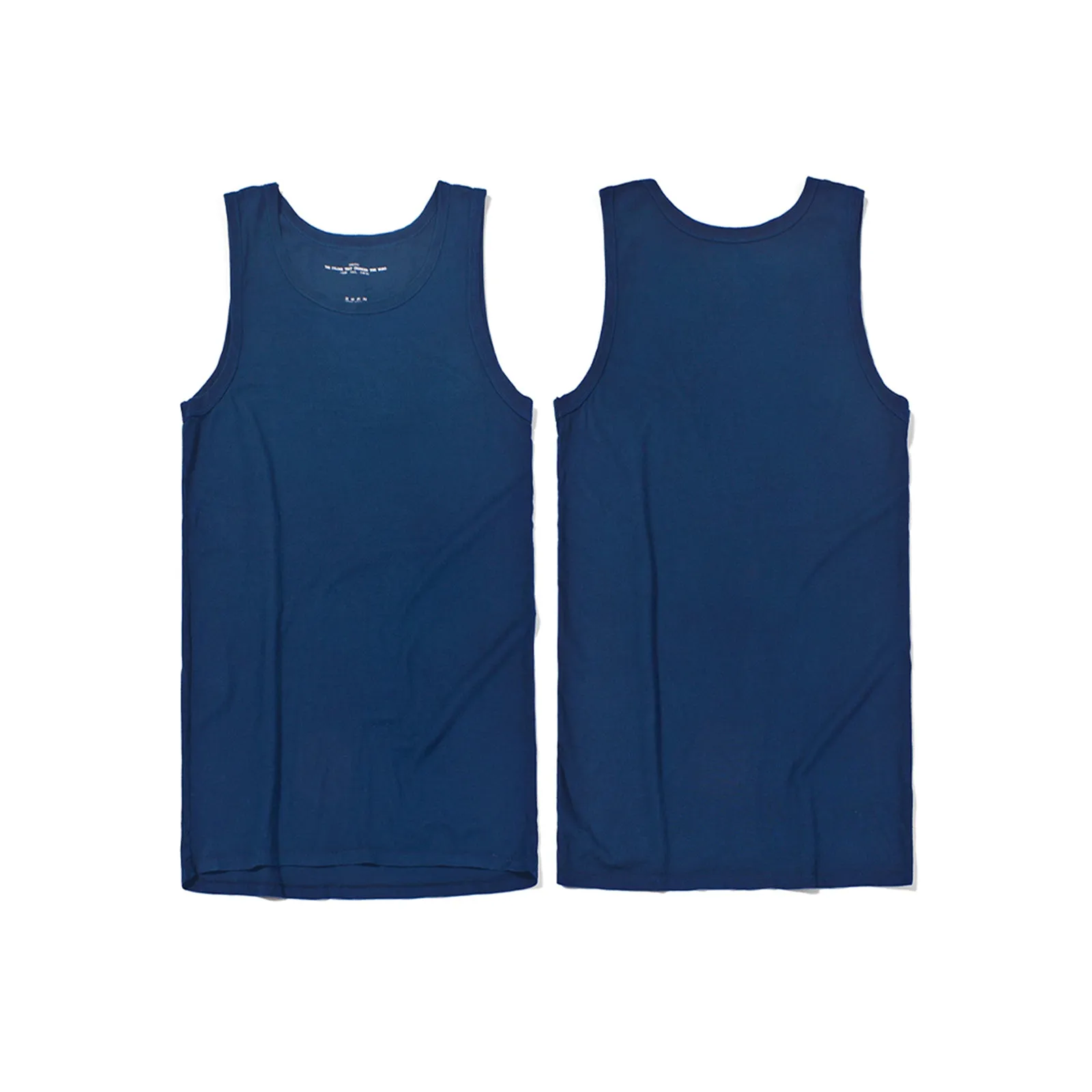 Indigo Plant Dyed Cotton Blue Vest
