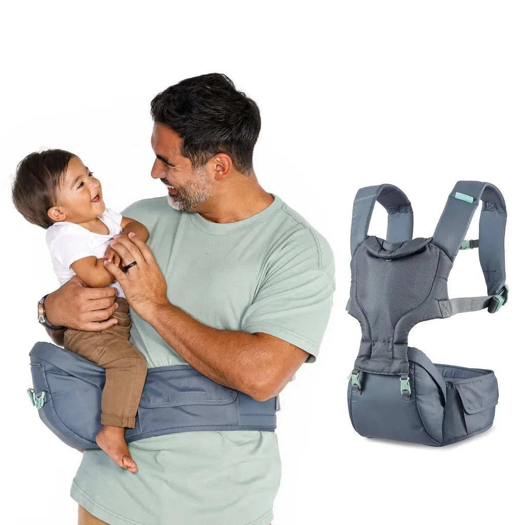 Infantino Hip Rider Plus 5-in-1 Hip Seat Carrier Grey
