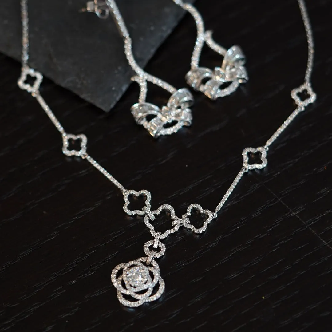 INFINITY - 18K White Gold Diamond Necklace