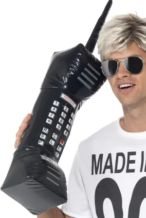 Inflatable Retro Mobile Phone, Black