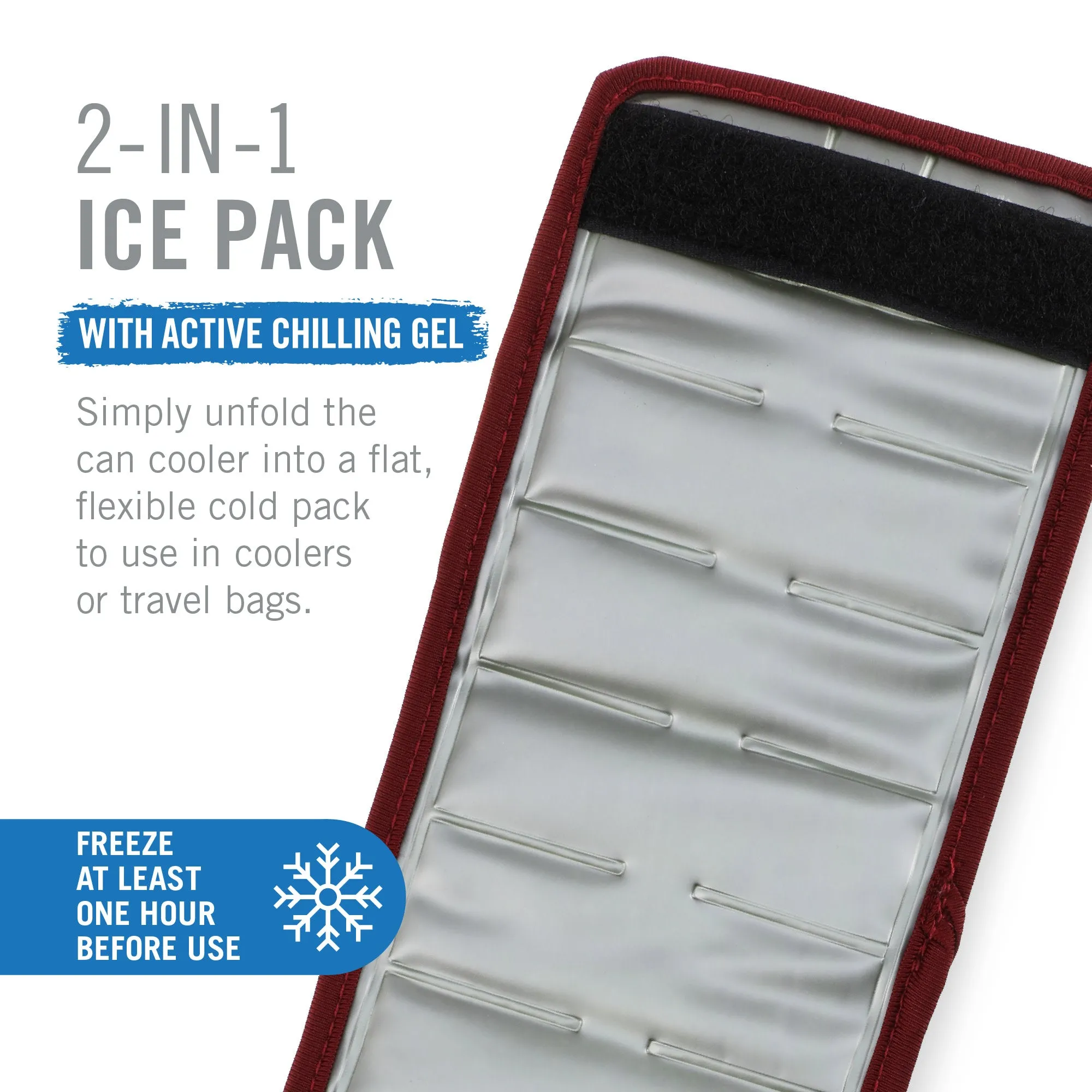 Insta-Chill Standard Can Sleeve in Wine