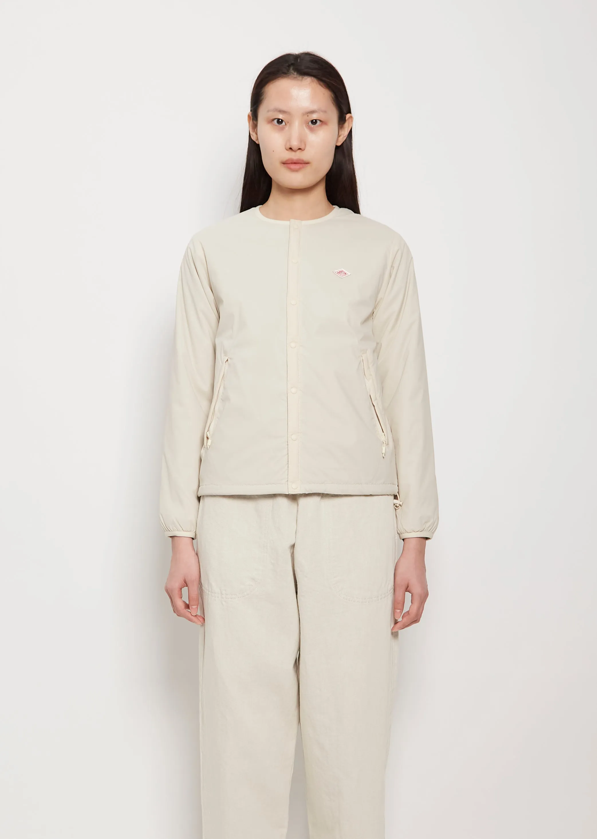 Insulation Nylon Jacket — Ivory