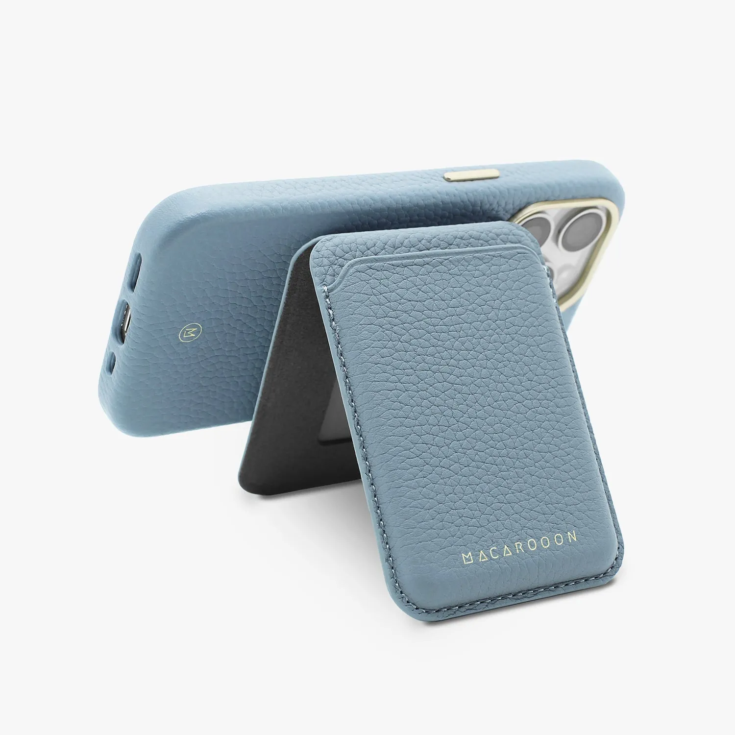 iPhone 15 Plus Leather MagSafe Case   Leather MagSafe Wallet with Stand