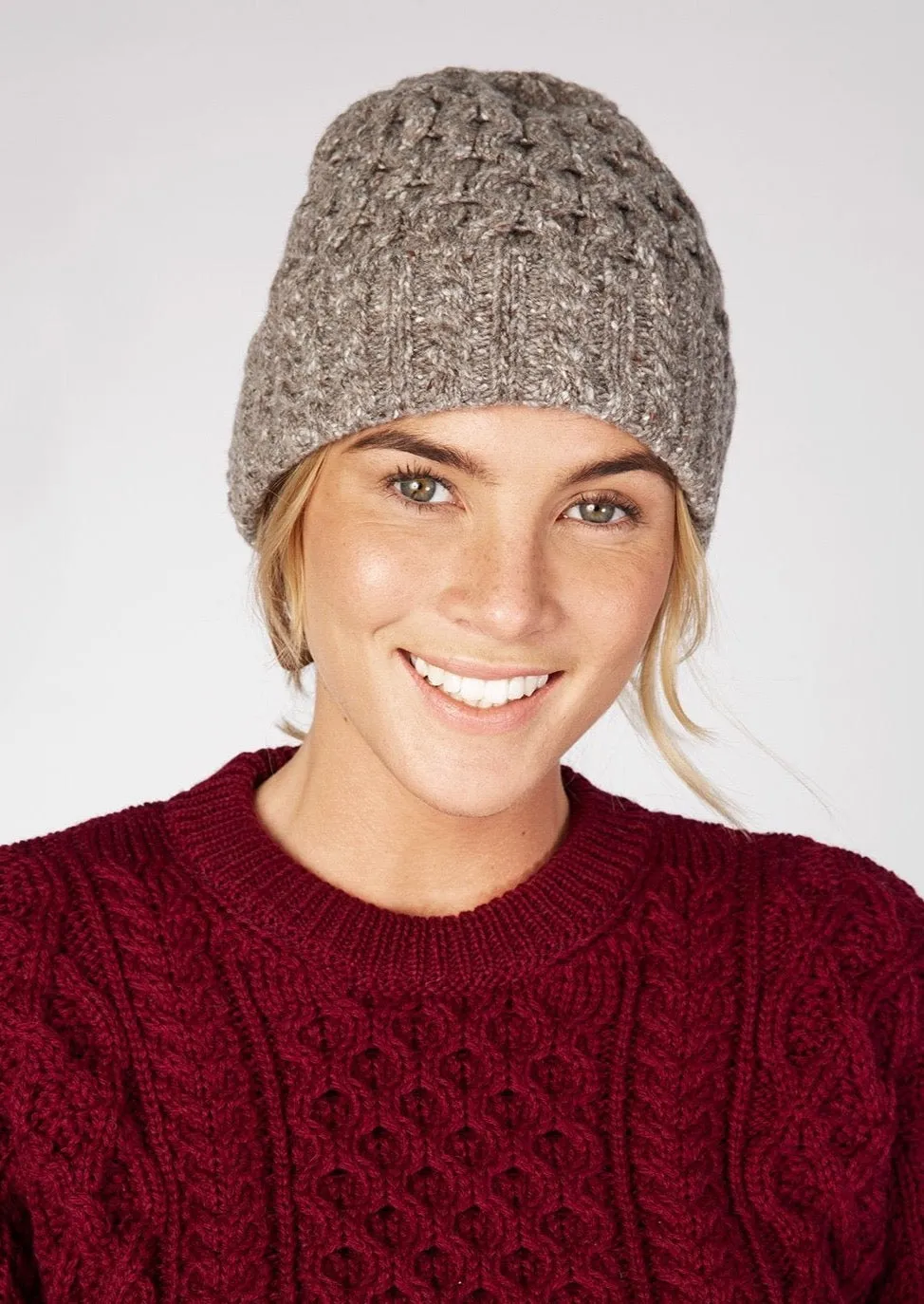 IrelandsEye Luxe Aran Hat | Rocky Ground