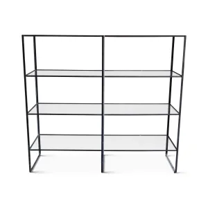 Iron and Glass Etagere by Frederick Wienberg