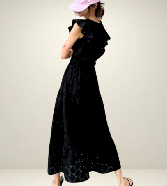 Isabella Eyelet Gartered Waist Dress