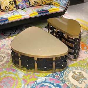 Italian Style Irregular Triangular-shaped Coffee Table