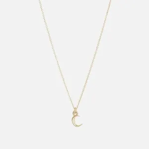 Itty Bitty Charm Necklace, Crescent