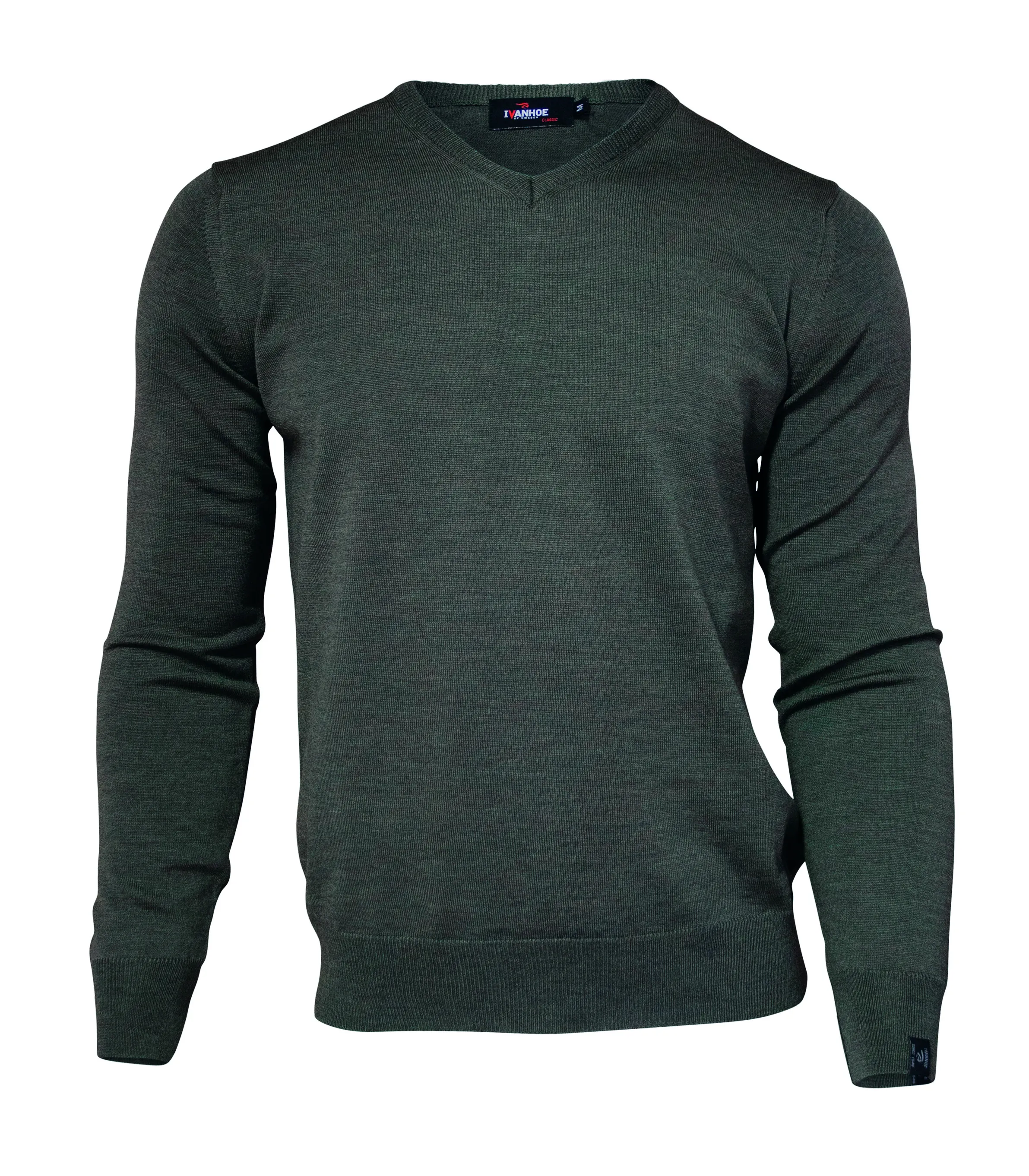 Ivanhoe Men&#x27;s Merino V-Neck Rifle Green | Buy Ivanhoe Men&#x27;s Merino V-Neck Rifle Green here | Outnorth
